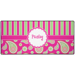 Pink & Green Paisley and Stripes 3XL Gaming Mouse Pad - 35" x 16" (Personalized)