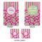 Pink & Green Paisley and Stripes Large Gift Bag - Approval