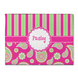 Pink & Green Paisley and Stripes Microfiber Screen Cleaner (Personalized)