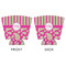 Pink & Green Paisley and Stripes Party Cup Sleeves - with bottom - APPROVAL