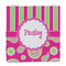 Pink & Green Paisley and Stripes Party Favor Gift Bag - Matte - Front