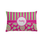 Pink & Green Paisley and Stripes Pillow Case - Standard (Personalized)