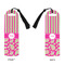 Pink & Green Paisley and Stripes Plastic Bookmarks - Approval