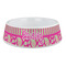 Pink & Green Paisley and Stripes Plastic Pet Bowls - Large - MAIN