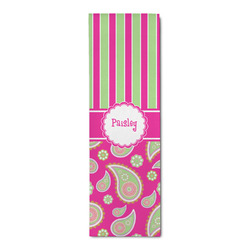 Pink & Green Paisley and Stripes Runner Rug - 2.5'x8' w/ Name or Text