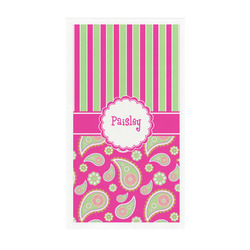 Pink & Green Paisley and Stripes Guest Paper Towels - Full Color - Standard (Personalized)