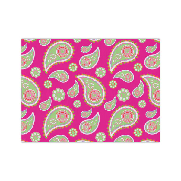 Custom Pink & Green Paisley and Stripes Medium Tissue Papers Sheets - Heavyweight