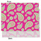 Pink & Green Paisley and Stripes Tissue Paper - Lightweight - Medium - Front & Back