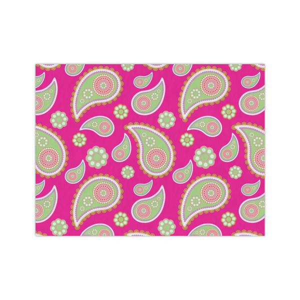 Custom Pink & Green Paisley and Stripes Medium Tissue Papers Sheets - Lightweight