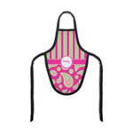 Pink & Green Paisley and Stripes Bottle Apron (Personalized)