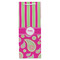 Pink & Green Paisley and Stripes Wine Gift Bag - Matte - Front