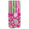 Pink & Green Paisley and Stripes Wine Gift Bag - Matte - Main