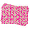 Pink & Green Paisley and Stripes Wrapping Paper - Front & Back - Sheets Approval