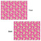 Pink & Green Paisley and Stripes Wrapping Paper Sheet - Double Sided - Front & Back