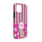 Pink & Green Paisley and Stripes iPhone 13 Pro Tough Case -  Angle