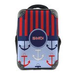 Classic Anchor & Stripes 15" Hard Shell Backpack (Personalized)