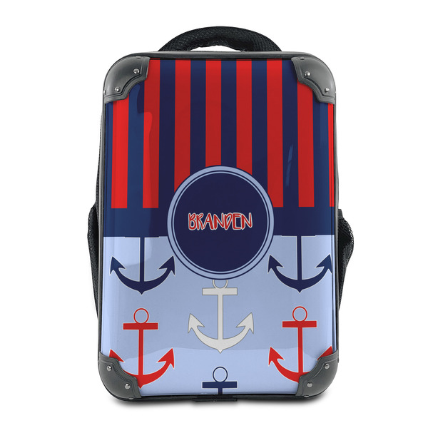 Custom Classic Anchor & Stripes 15" Hard Shell Backpack (Personalized)