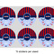 Classic Anchor & Stripes 3" Multipurpose Round Labels - Sheet