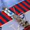 Classic Anchor & Stripes 3 Ring Binders - Full Wrap - 2" - DETAIL