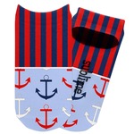 Classic Anchor & Stripes Adult Ankle Socks