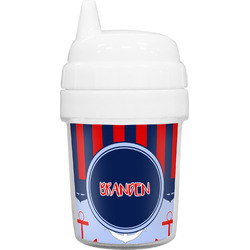 Classic Anchor & Stripes Baby Sippy Cup (Personalized)