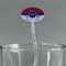 Classic Anchor & Stripes Clear Plastic 7" Stir Stick - Oval - Main