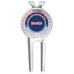 Classic Anchor & Stripes Golf Divot Tool & Ball Marker (Personalized)