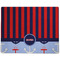 Classic Anchor & Stripes Dog Food Mat - Large without Bowls