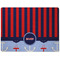 Classic Anchor & Stripes Dog Food Mat - Medium without bowls