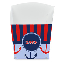 Classic Anchor & Stripes French Fry Favor Boxes (Personalized)