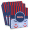 Classic Anchor & Stripes Full Wrap Binders - PARENT/MAIN