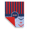 Classic Anchor & Stripes Garden Flags - Large - Double Sided - FRONT FOLDED