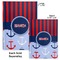 Classic Anchor & Stripes Hard Cover Journal - Compare
