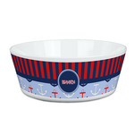 Classic Anchor & Stripes Kid's Bowl (Personalized)