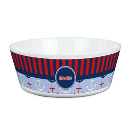 Classic Anchor & Stripes Kid's Bowl (Personalized)