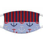 Classic Anchor & Stripes Cloth Face Mask (T-Shirt Fabric)