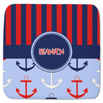 Classic Anchor & Stripes Memory Foam Bath Mat - 48"x48" (Personalized)