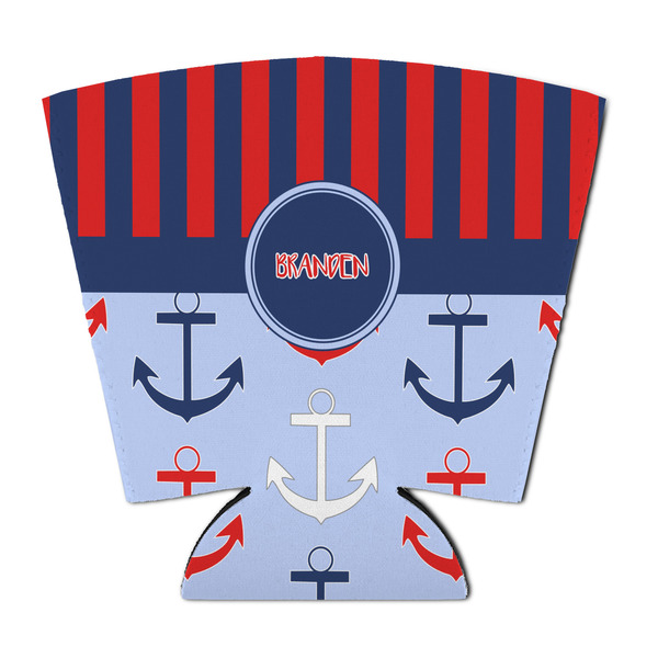 Custom Classic Anchor & Stripes Party Cup Sleeve - with Bottom (Personalized)