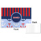 Classic Anchor & Stripes Disposable Paper Placemat - Front & Back