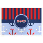 Classic Anchor & Stripes Disposable Paper Placemats (Personalized)