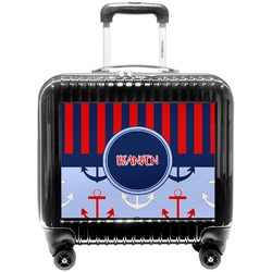 Classic Anchor & Stripes Pilot / Flight Suitcase (Personalized)