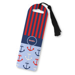 Classic Anchor & Stripes Plastic Bookmark (Personalized)