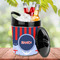 Classic Anchor & Stripes Plastic Ice Bucket - LIFESTYLE