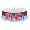 Classic Anchor & Stripes Plastic Pet Bowls - Large - MAIN