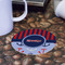 Classic Anchor & Stripes Round Paper Coaster - Front