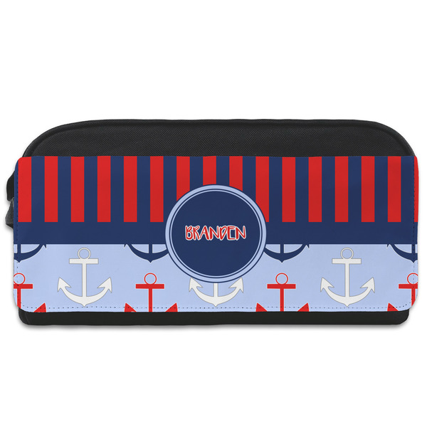 Custom Classic Anchor & Stripes Shoe Bag (Personalized)