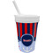 Classic Anchor & Stripes Sippy Cup with Straw (Personalized)