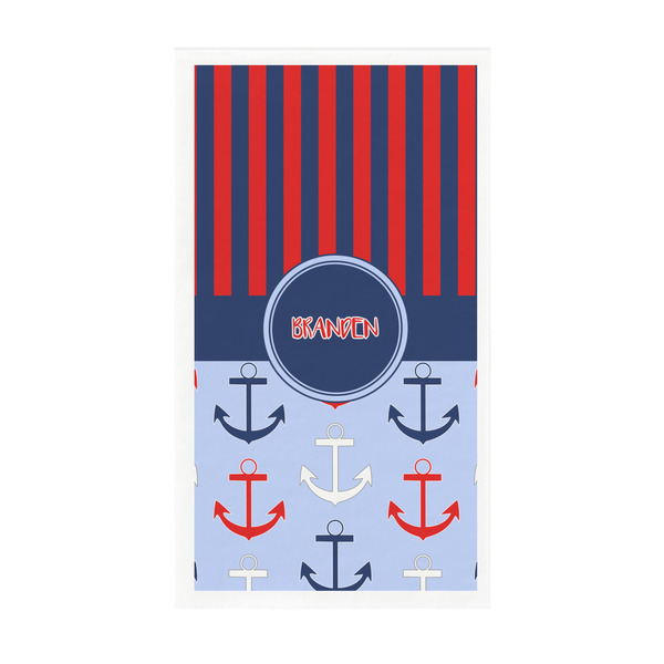 Custom Classic Anchor & Stripes Guest Paper Towels - Full Color - Standard (Personalized)