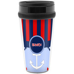 Classic Anchor & Stripes Acrylic Travel Mug without Handle (Personalized)