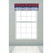 Classic Anchor & Stripes Valance - On window